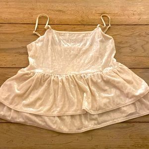 American Eagle Velvet Baby Doll Blouse NWT
